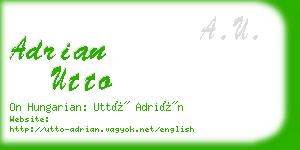 adrian utto business card